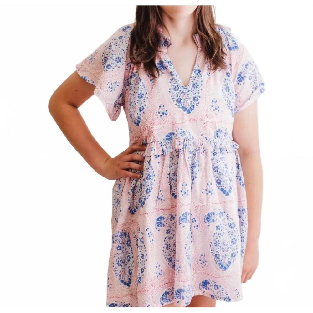 NEW HEART OF GRACE lady liberty mini dress in pattern